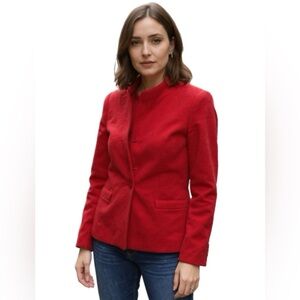 Vintage John Meyer Red Wool Blazer Jacket